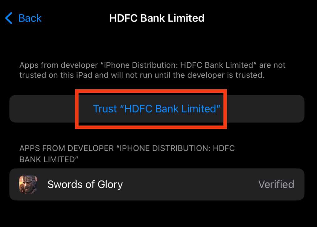 Step 7: Trust developer